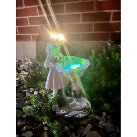 Fairy Garden Statue, Solar Garden Angel Figurine Outdoor Decoration Waterproof - Picture 6 of 6